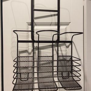 Hair dryer and straightener tools holder storage stand bronze